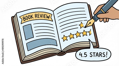 illustration of a book review