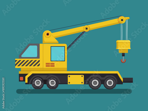 construction crane isolated on white