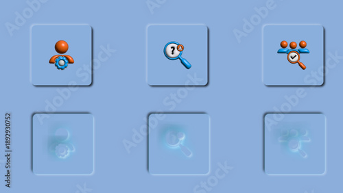 Neumorphic Sidebar Navigation. Soft UI Menu List and Toggles.