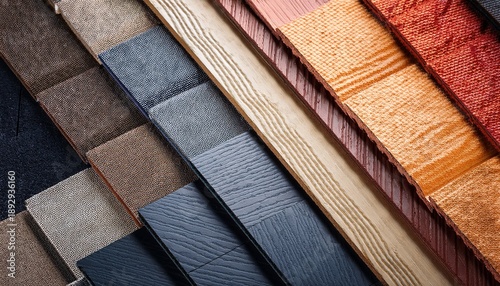 Roofing Materials Samples In Multiple Colors And Textures