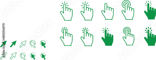 Illustrations of hand interactions Vector, illustration