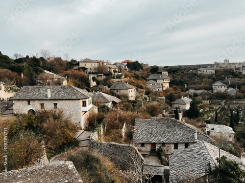 Photos Traditional stone houses of Pocitelj village built on a hillside above the river