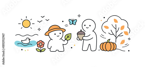 Soft Seasonal Transition. Soft seasonal shift. Minimal elements fading into new forms with light motion accents. The scene feels peaceful, slow, and naturally