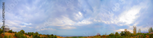 mountains under the sky