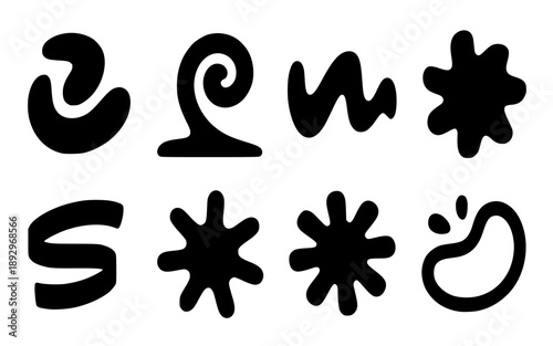 Abstract Organic Blob Shape Collection