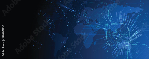 Futuristic genome, DNA strands, connected neural web, science wallpaper