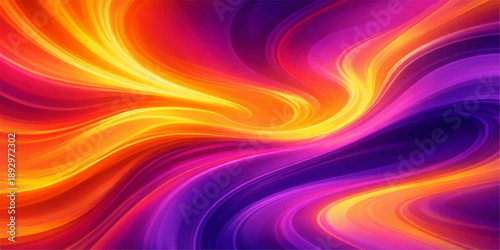An abstract colorful fire background features glowing rainbow waves and a digital fractal texture, blending bright motion curves with an artistic energy design for a vibrant wallpaper backdrop