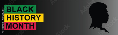 Black History Month Banner . Web banner . Black History Month Banner for Social Media Sites . 
Black History Month February Cover photo For Facebook pages . 