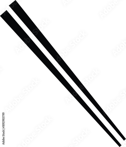 Two black parallel lines diagonally on white background