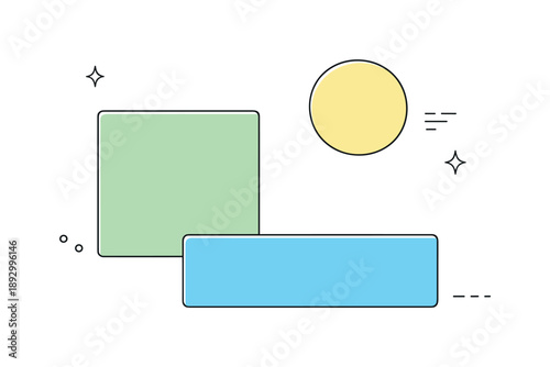 Spring Color Blocks. March mood / seasonal color blocks. A calm editorial composition of soft color blocks inspired by early spring, with subtle symbols of