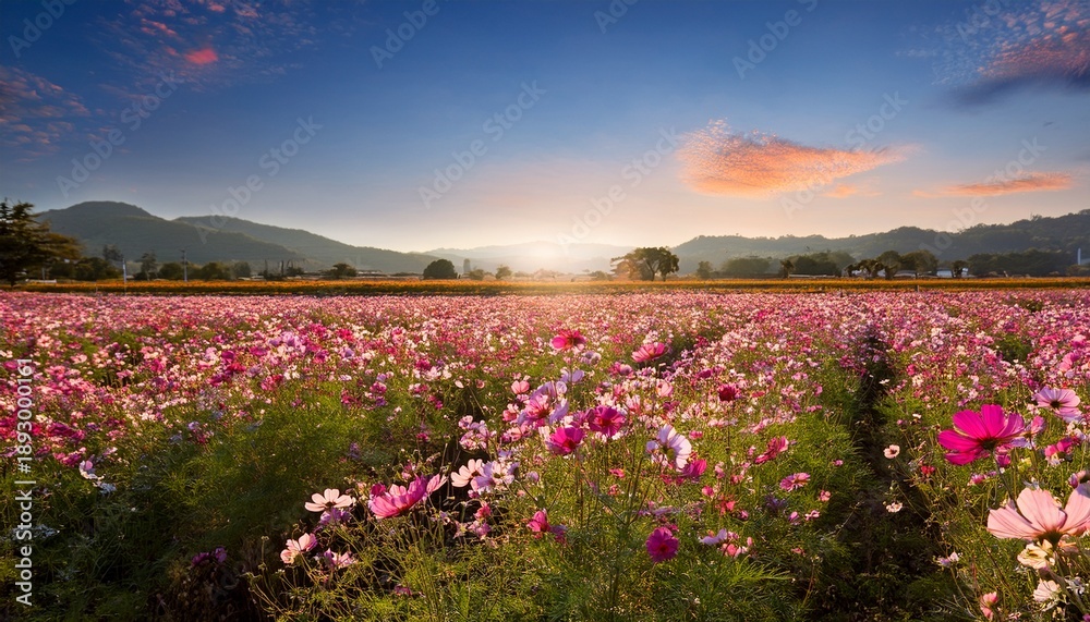 Obraz premium Cosmos Flower Fields