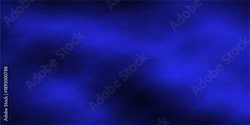 A blue abstract background featuring motion rays and a dark grunge texture blended with light smoke and lightning clouds for a dramatic night sky design