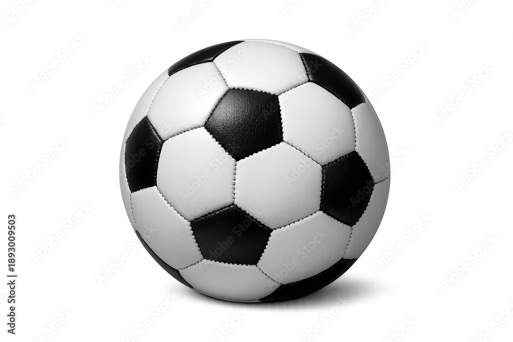 Fototapeta premium Traditional soccer football ball on transparent background