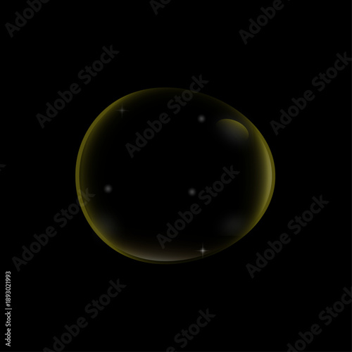 A blurry image of a glowing orb against a dark background