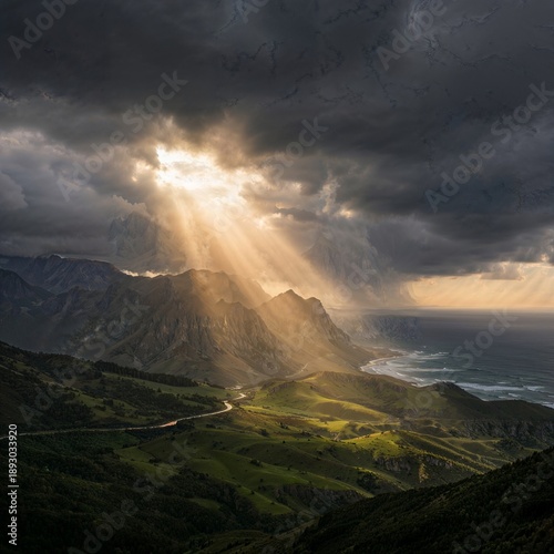 sunrise over the mountains