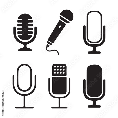 Microphone icon for music creation