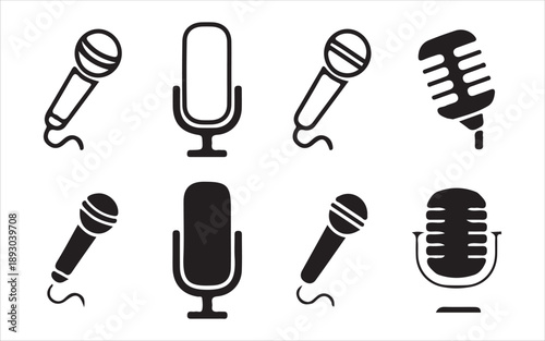 Professional microphone icon for studio use