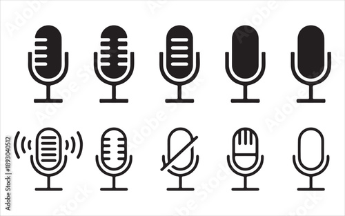 Microphone symbol for audio content