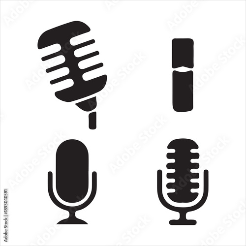 Microphone icon for audio recording