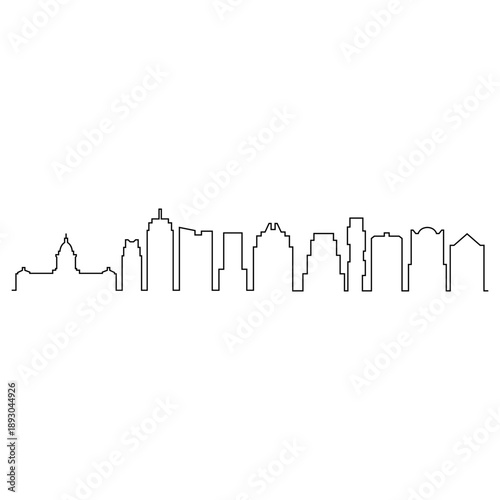 Austin skyline outline