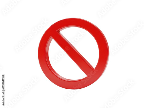 Free Download Red prohibition sign isolated on transparent background - GFXLoad