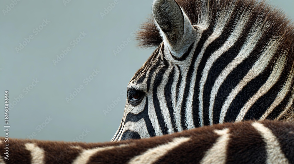Fototapeta premium close-up of a zebra
