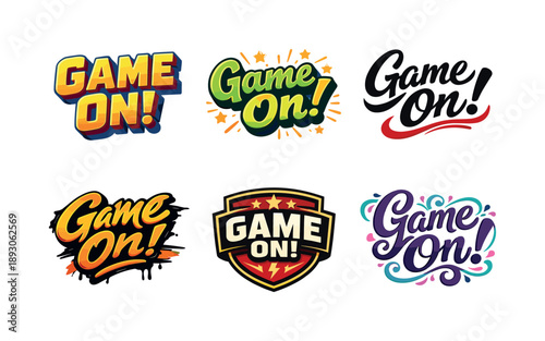 Cohesive Lettering Art. Creative headline overlays. Set lettering. harmonious lettering variations of the same emblematic concept, each with different artistic