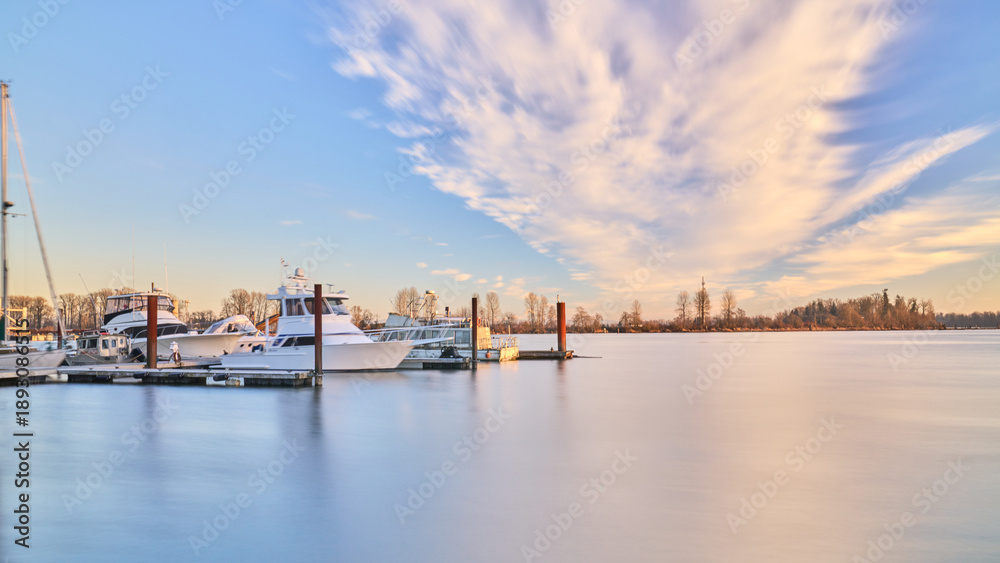 Fototapeta premium Pitt River at Sunset