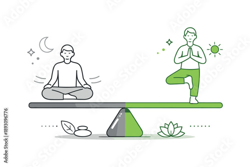 Gray to Green Transition. Gray to green color transition. A minimal gradient-like composition built from flat shapes shifting from gray tones to green accents.