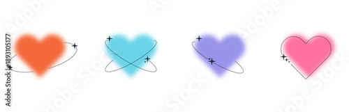 Whimsical Atomic Hearts United in a Bright, Science-Themed Visual Harmony