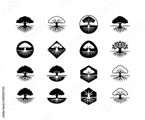 Ecosystem Balance Icons. Detailed black and white line art of a large religion prayer hall with people gathered, ornate architecture, pure white background, no