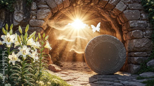 Wallpaper Mural Easter Symbolic Resurrection Light Composition Torontodigital.ca