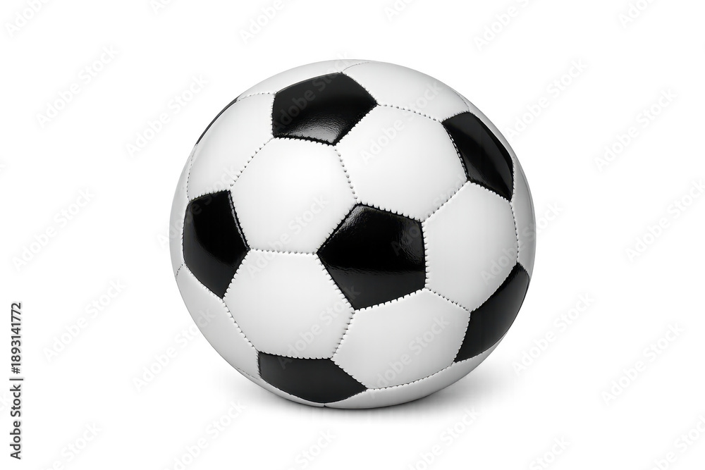 Fototapeta premium Soccer ball equipment for team sports training with transparent background