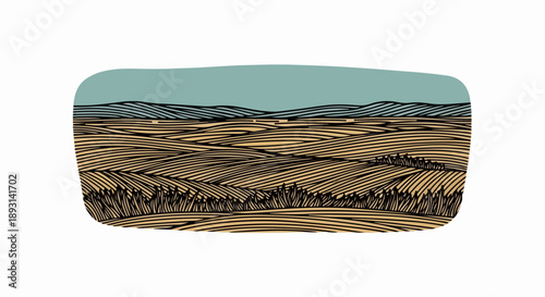 Rolling hills under a soft diffused sky in a serene landscape