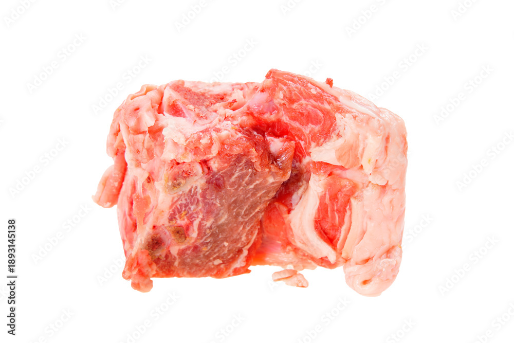 Obraz premium Lamb with bones on a white background