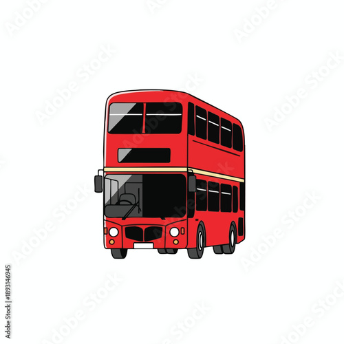 Illustration of a Double Decker Bus