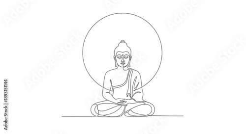 Buddha Sitting Meditation Peaceful Calm Spiritual.