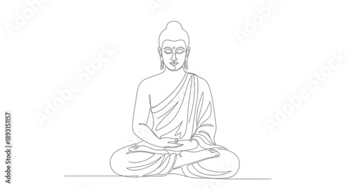 Buddha Sitting Meditation Peaceful Calm Spiritual 1.
