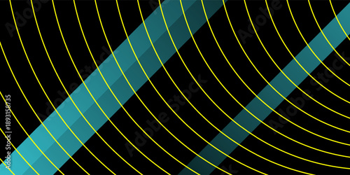 Abstract background with black and yellow curved lines. The background features a gradient with black and yellow hues and a smooth texture. Gradient wave background vector. Green background.