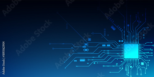 Circuit board. High-tech technology background. Cyber connection electronic. Networking connections background. Modern Trendy design in vector EPS 10