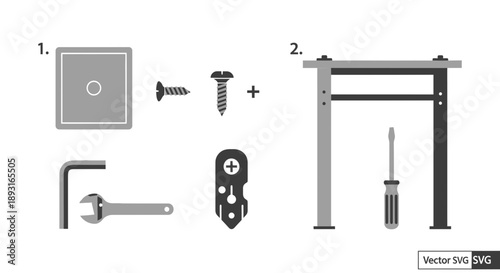 Furniture Assembly Instructions: Parts and Tools