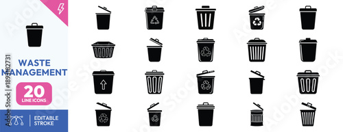 Waste Management Trash Cans.