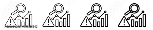 Risk Forecasting  Icon Set Different Style Collection