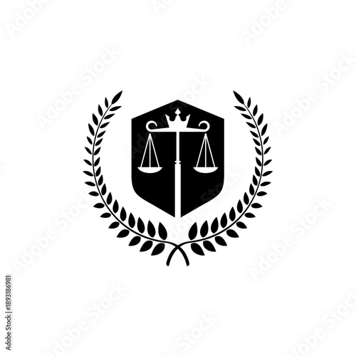 A row of wheat grains protecting the scales in a black background