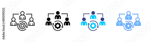Change Management icon set multiple style collection