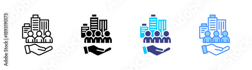 Hrd icon set multiple style collection