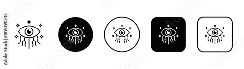 Intuition Icon White And Black Background Style