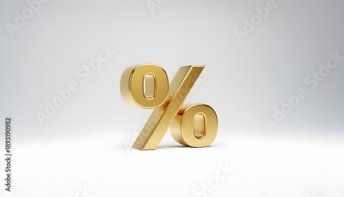 golden percent symbol