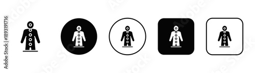 Alignment Icon White And Black Background Style