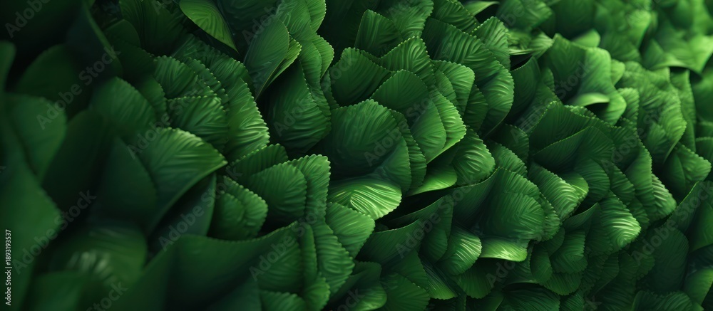 Fototapeta premium Close-up view of lush green spinach leaves, creating a vibrant and healthy texture background.